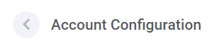 Account Configuration / Account