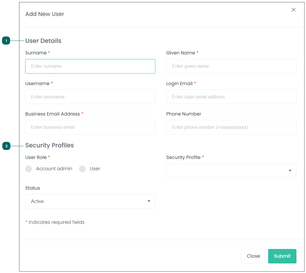 Create a New User