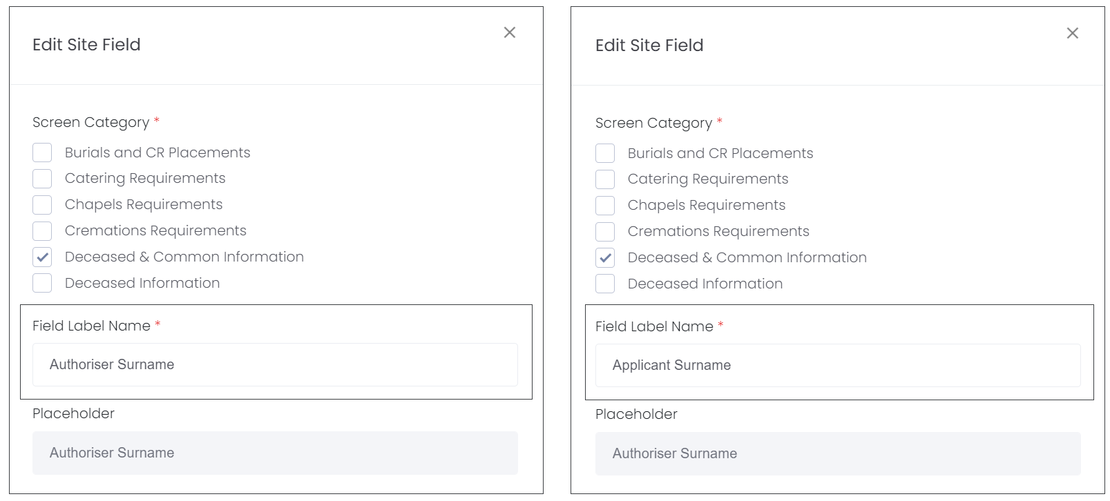 Edit a Field