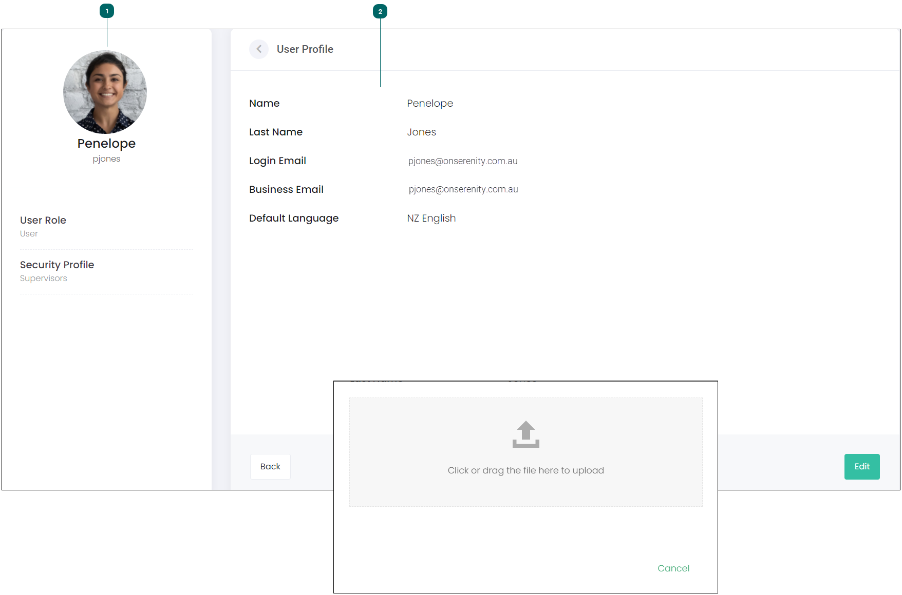 Edit User Profile