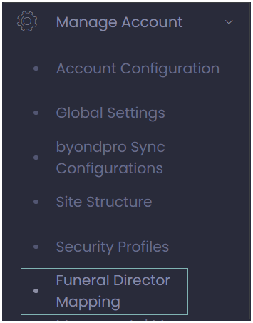 Funeral Director Mapping