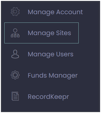 Manage Sites 
