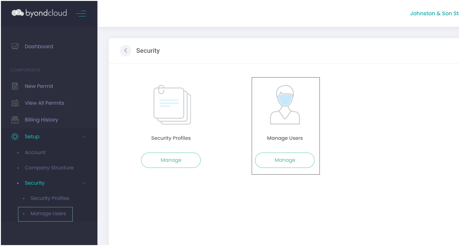 Manage Users